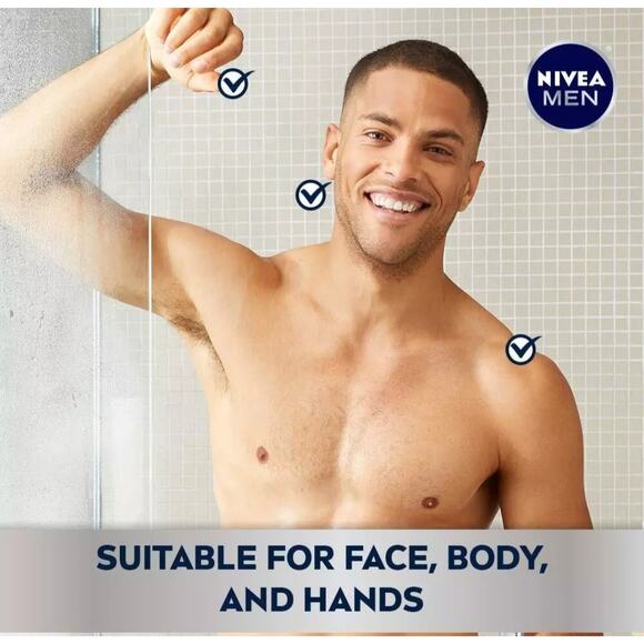 NIVEA Men Creme Multipurpose Cream For Men Face, Hand, Body Lotion 2.6 OZ Tin - Picture 4 of 9